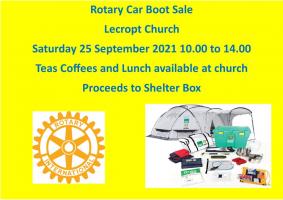 Car boot Sale @ Lecropt Church Saturday 25 September @ 10.00-14.00